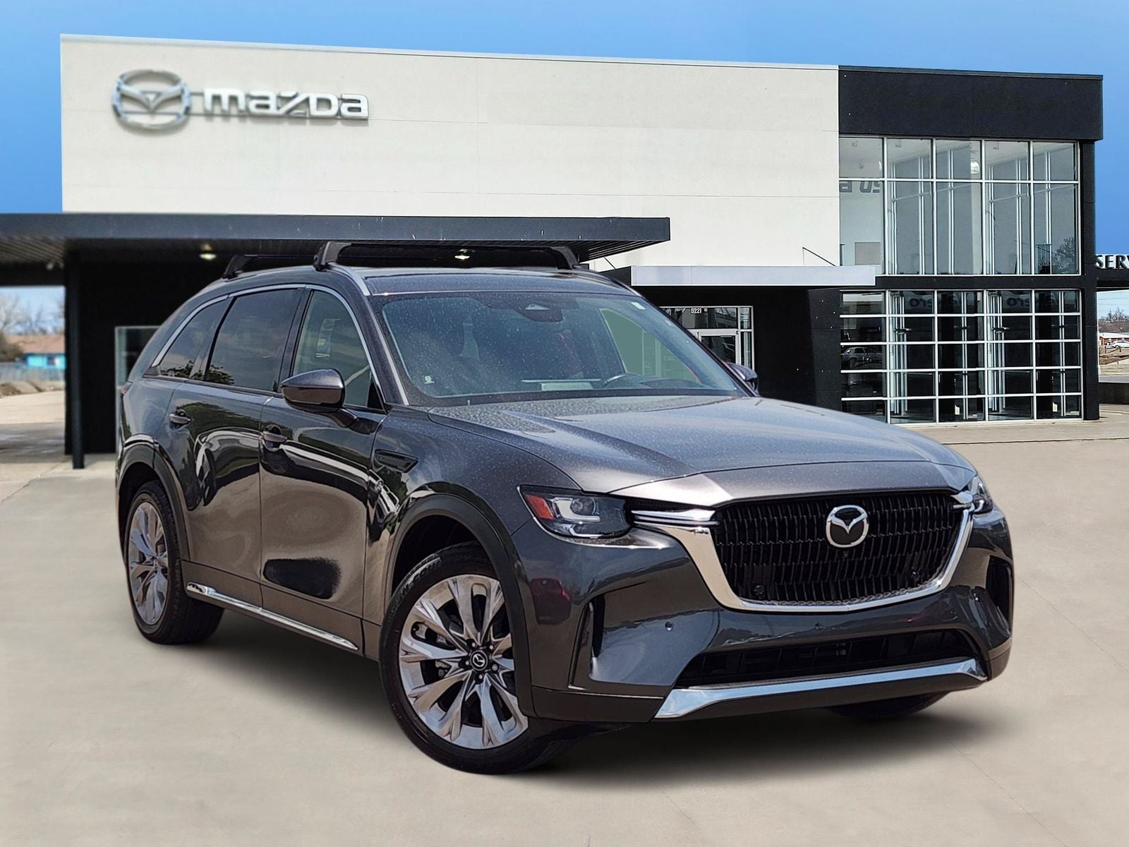 2024 Mazda Mazda CX-90 3.3 Turbo Premium Plus in Machine Gray Metallic — front three-quarter view