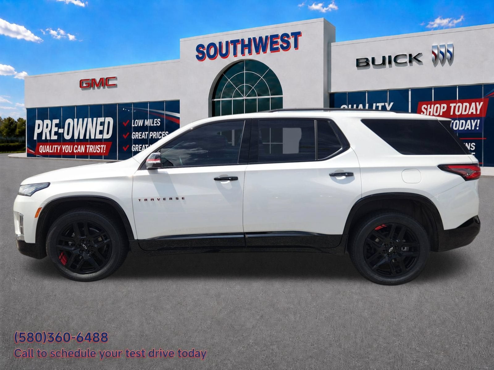 2023 Chevrolet Traverse — rear three-quarter view