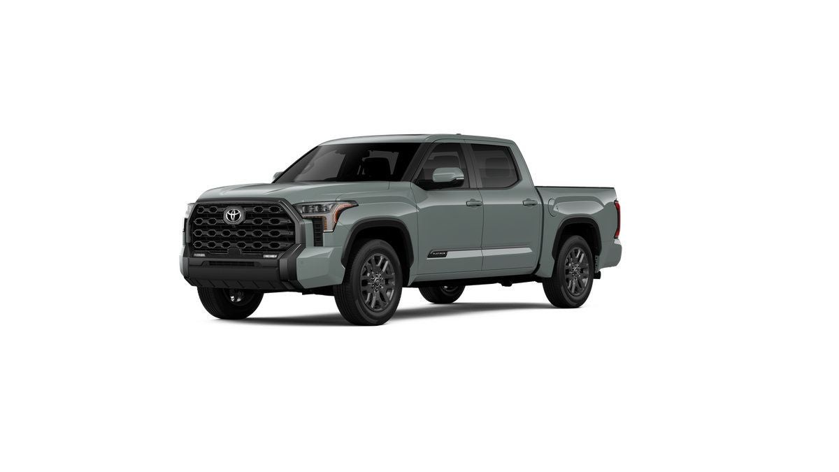 2026 Toyota Tundra Platinum in Lunar Rock — front three-quarter view