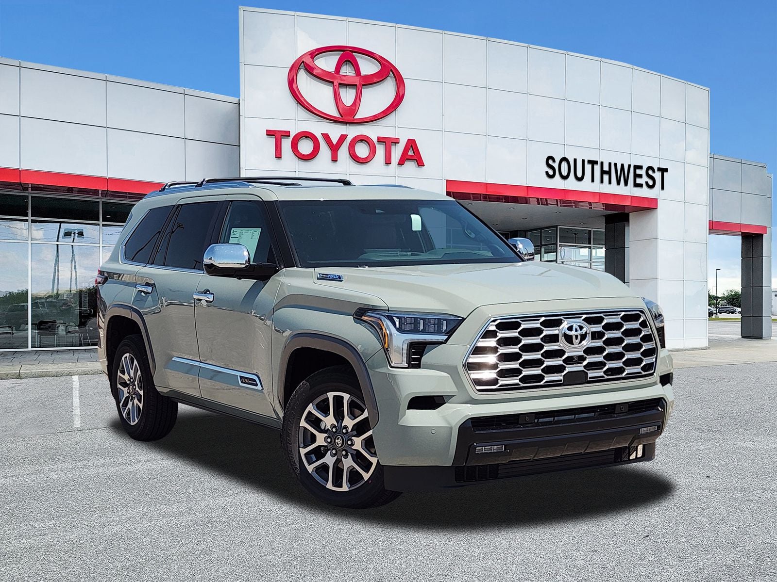 2026 Toyota Sequoia 1794 Edition in Lunar Rock — front three-quarter view